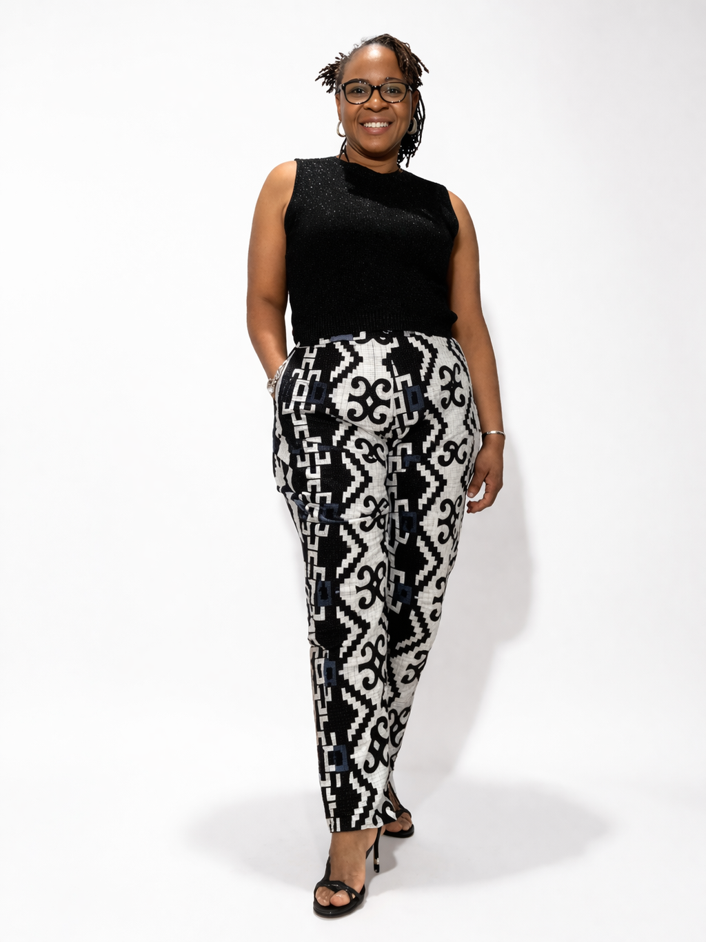 Black & White Square Pants