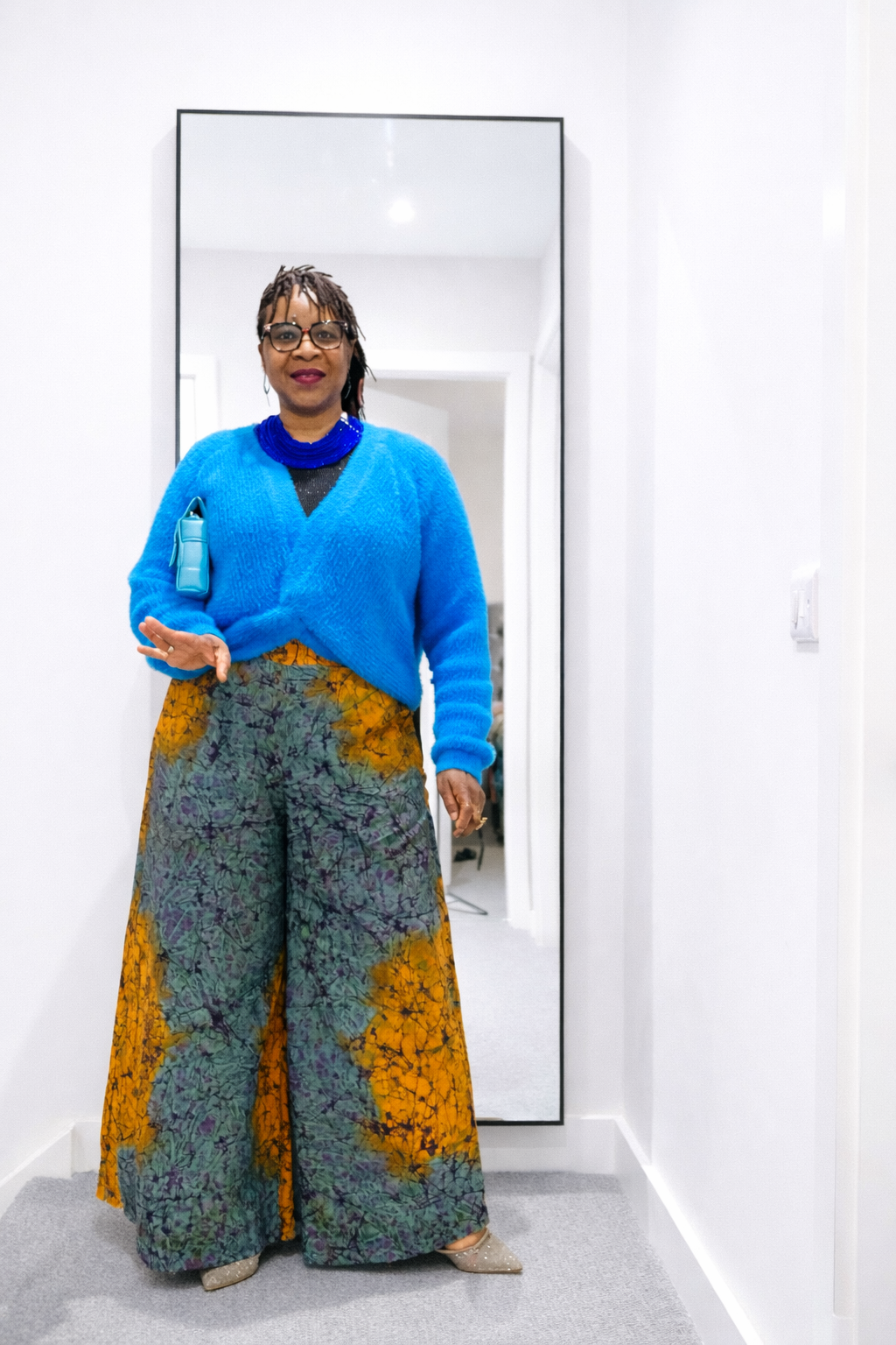 Full Length hand dyed Palazzo. 